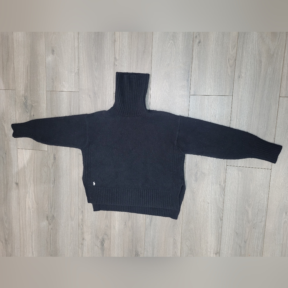 Polo Ralph Lauren Women's Black Turtleneck Sweater - Size Medium - Picture 4 of 7